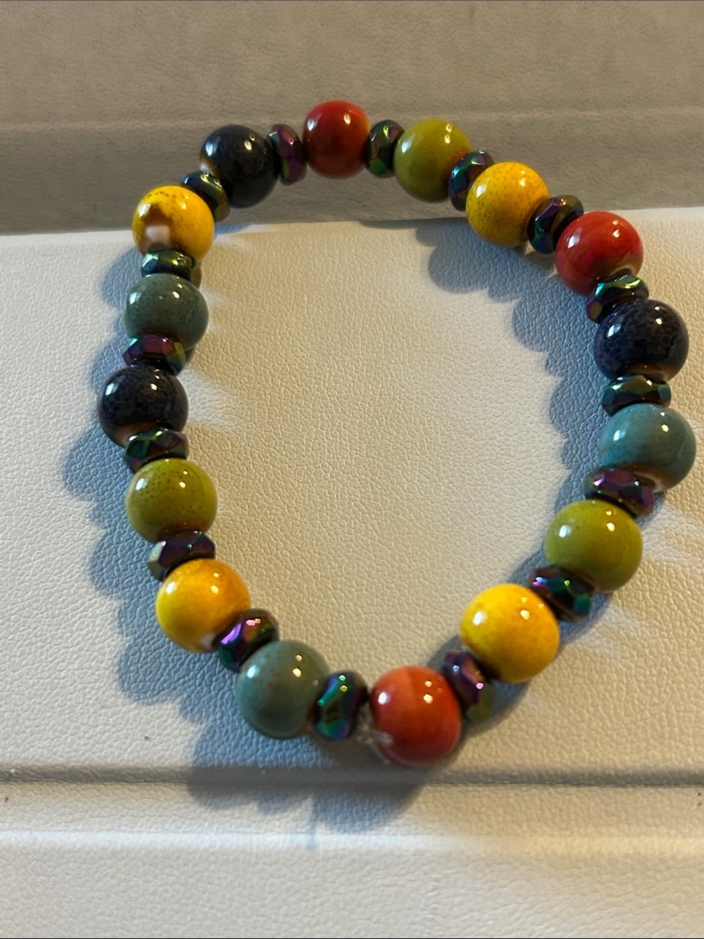 Multicolor Beaded Stretch Bracelet - Women Jewelry